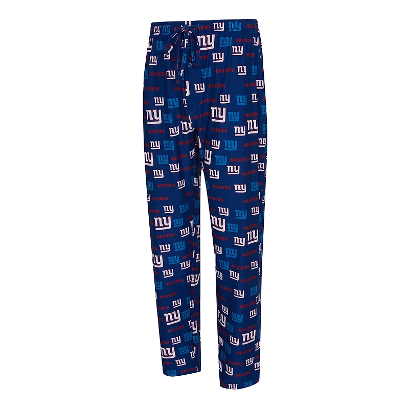 Men's Concepts Sport Royal New York Giants Mosaic All Over Print Pants