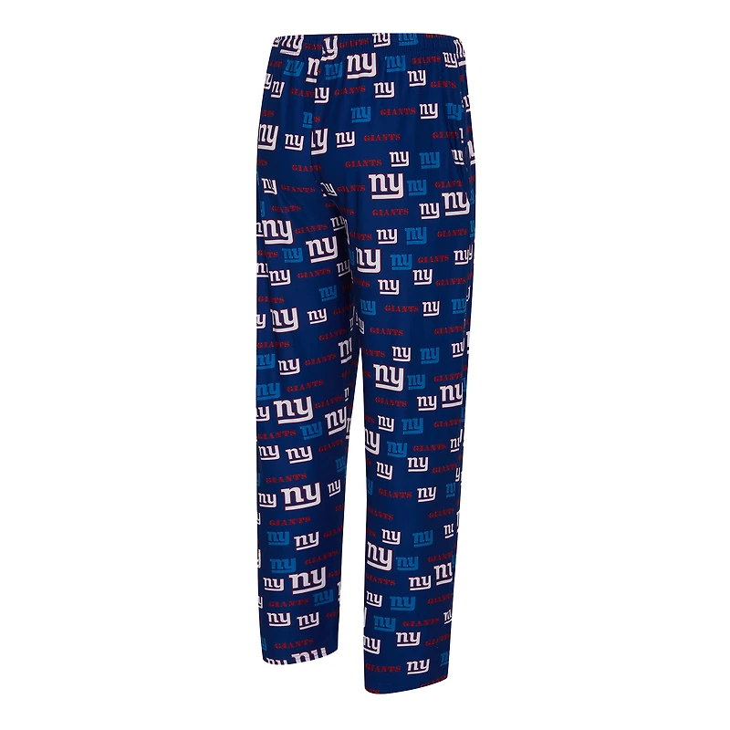 Men's Concepts Sport Royal New York Giants Mosaic All Over Print Pants