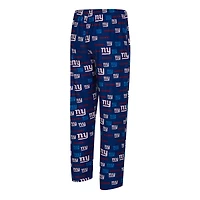 Men's Concepts Sport Royal New York Giants Mosaic All Over Print Pants