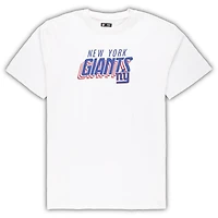 Ensemble haut et short Concepts Sport blanc/anthracite pour homme des New York Giants, grande taille