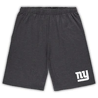 Ensemble haut et short Concepts Sport blanc/anthracite pour homme des New York Giants, grande taille