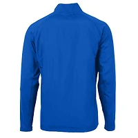 Men's Cutter & Buck  Royal New York Giants Helmet Adapt Eco Knit Hybrid Recycled Full-Zip Jacket