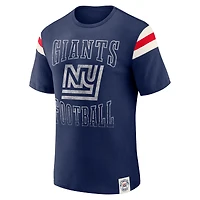 T-shirt à rayures rétro pour homme, collection Darius Rucker par Fanatics Royal New York Giants, effet vieilli