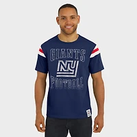 T-shirt à rayures rétro pour homme, collection Darius Rucker par Fanatics Royal New York Giants, effet vieilli