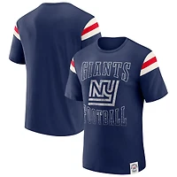 T-shirt à rayures rétro pour homme, collection Darius Rucker par Fanatics Royal New York Giants, effet vieilli