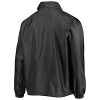 Men's Dunbrooke Black New York Giants Coaches Classic Raglan Full-Snap Windbreaker Jacket