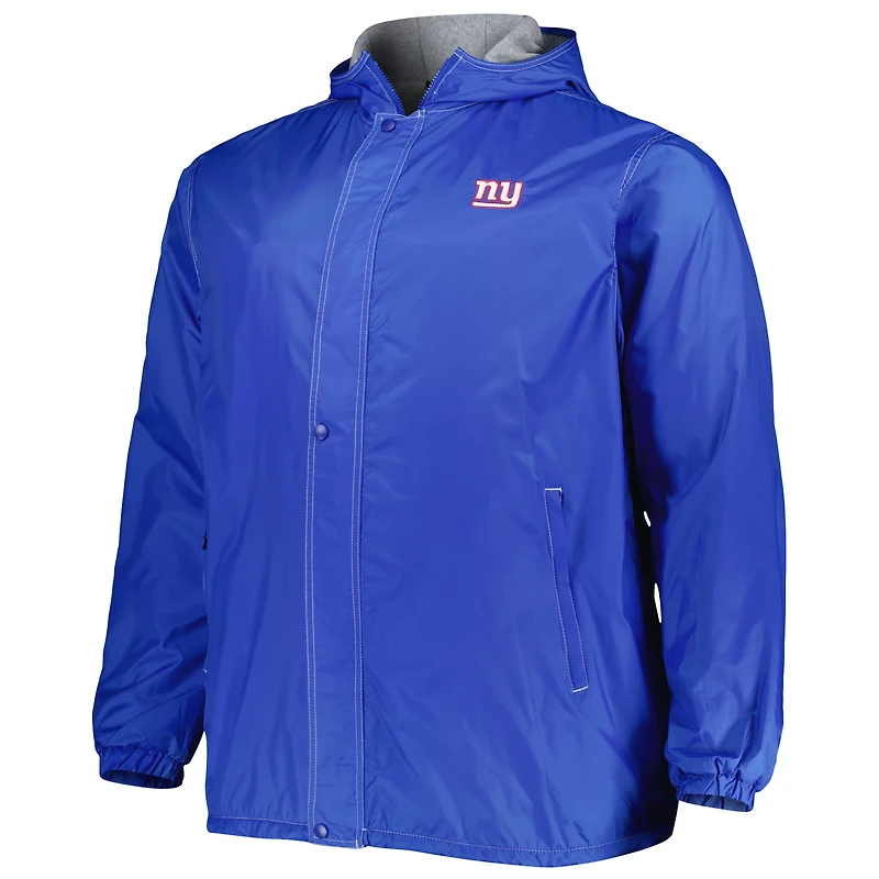 Dunbrooke Royal New York Giants Big & Tall Legacy Stadium Veste entièrement zippée pour homme