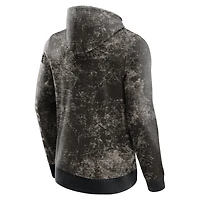 Sweat à capuche occultant ton sur Fanatics pour hommes, noir/gris, New York Giants