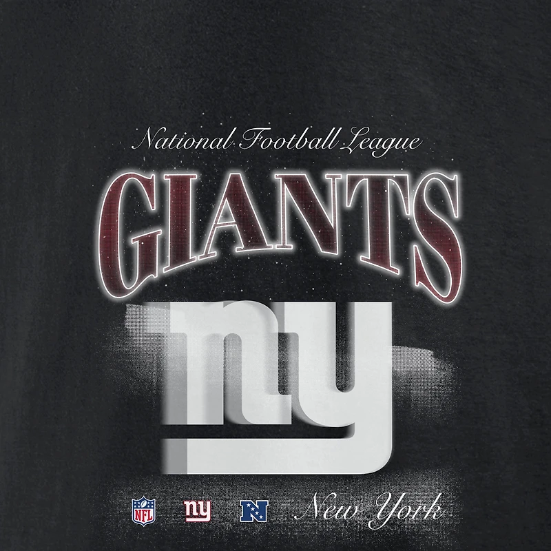 Men's Fanatics Black New York Giants Back Logo Fleece Hoodie