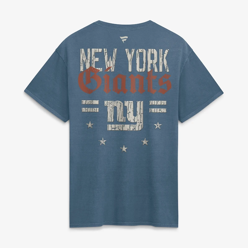 Men's Fanatics  Blue New York Giants Washed Americana T-Shirt