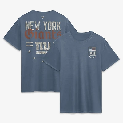 Men's Fanatics  Blue New York Giants Washed Americana T-Shirt