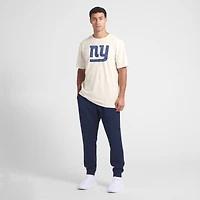 T-shirt fanatiques pour hommes, couleur crème, des New York Giants