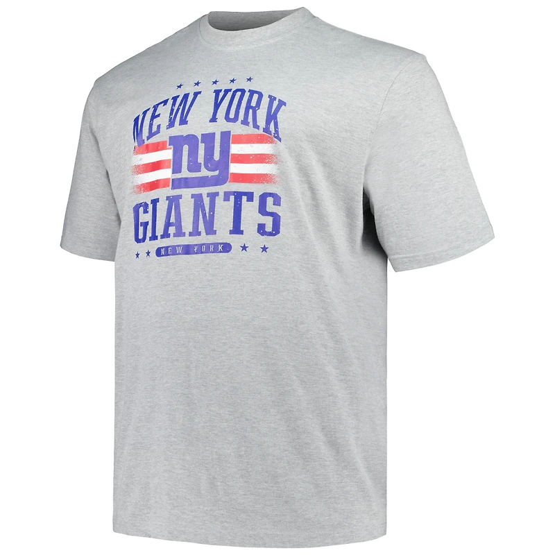 T-shirt Americana Fanatics Navy New York Giants Big & Tall pour hommes