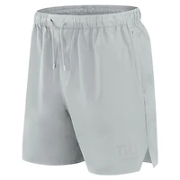 Short Fanatics gris pour homme, style micro ton sur ton, le bureau des New York Giants