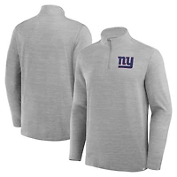 Pull à col zippé New York Giants gris chiné pour homme de Fanatics