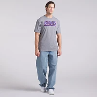 T-shirt tri-blend gris chiné Fanatics pour homme, motif New York Giants, Pass Rush