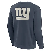 Sweat-shirt à capuche avec inscription Future Ground de la marque Fanatics pour homme, bleu marine, New York Giants