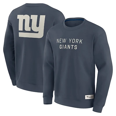 Sweat-shirt à capuche avec inscription Future Ground de la marque Fanatics pour homme, bleu marine, New York Giants