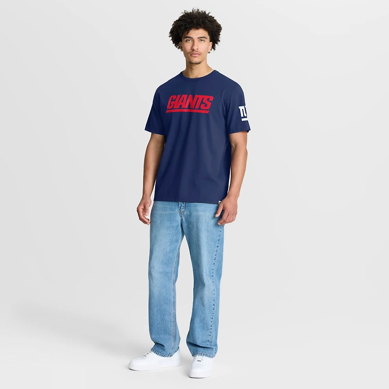 T-shirt classique fanatique bleu marine New York Giants Elevated Legacy pour homme