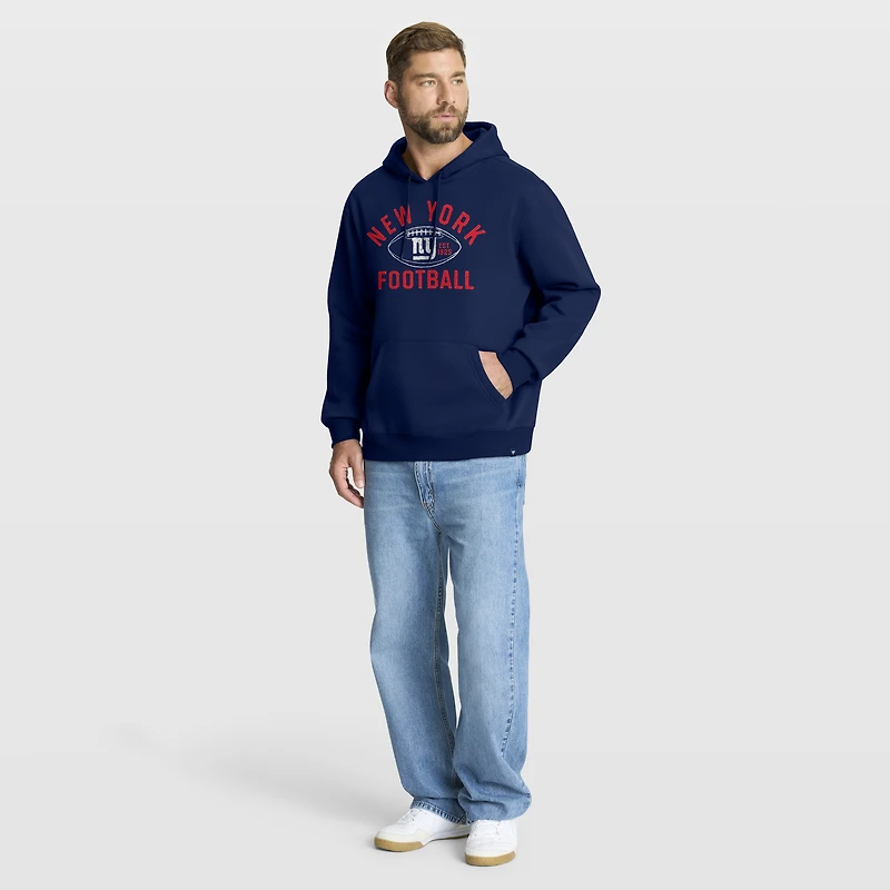 Sweat à capuche Fumblerooski Legacy bleu marine pour homme des New York Giants