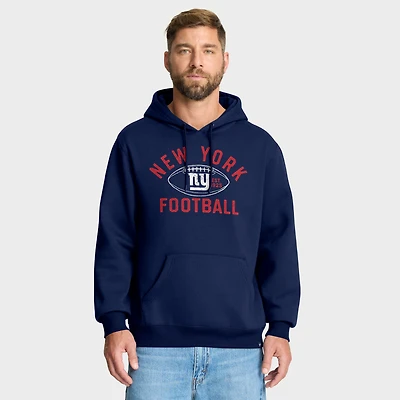 Sweat à capuche Fumblerooski Legacy bleu marine pour homme des New York Giants