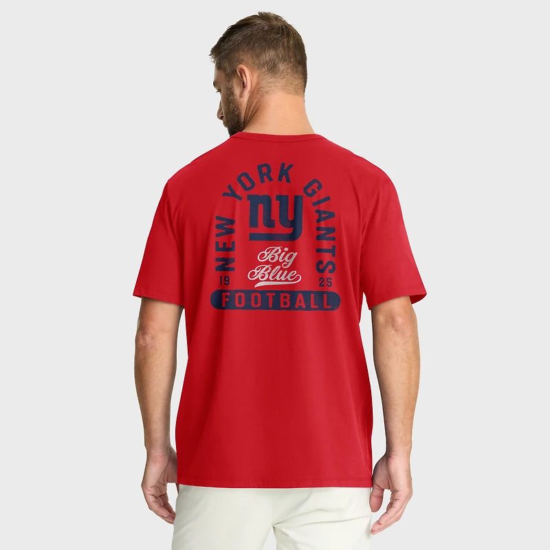 T-shirt rouge Fanatics pour homme, Fluid Motion Legacy des New York Giants