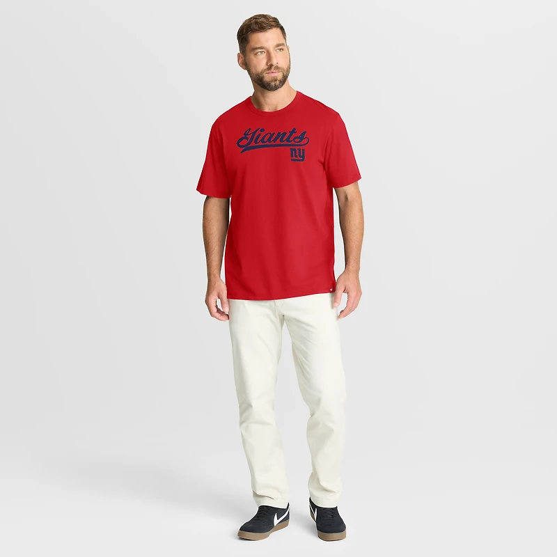 T-shirt rouge Fanatics pour homme, Fluid Motion Legacy des New York Giants