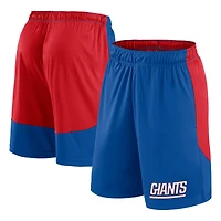 Men's Fanatics Royal/Red New York Giants Launch Shorts