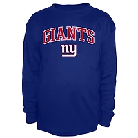 Men's Fanatics Royal New York Giants Big & Tall Thermal Long Sleeve Crew Neck T-Shirt
