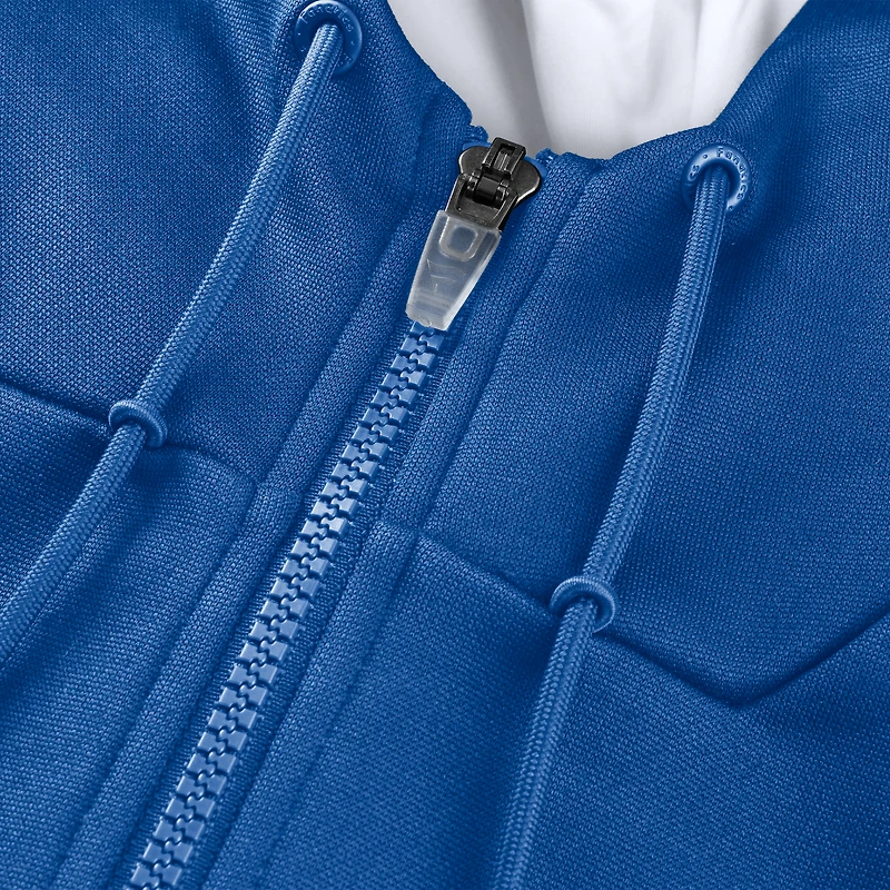 Sweat à capuche zippé pour homme Fanatics Royal New York Giants Checkdown Pass