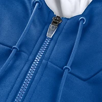 Sweat à capuche zippé pour homme Fanatics Royal New York Giants Checkdown Pass