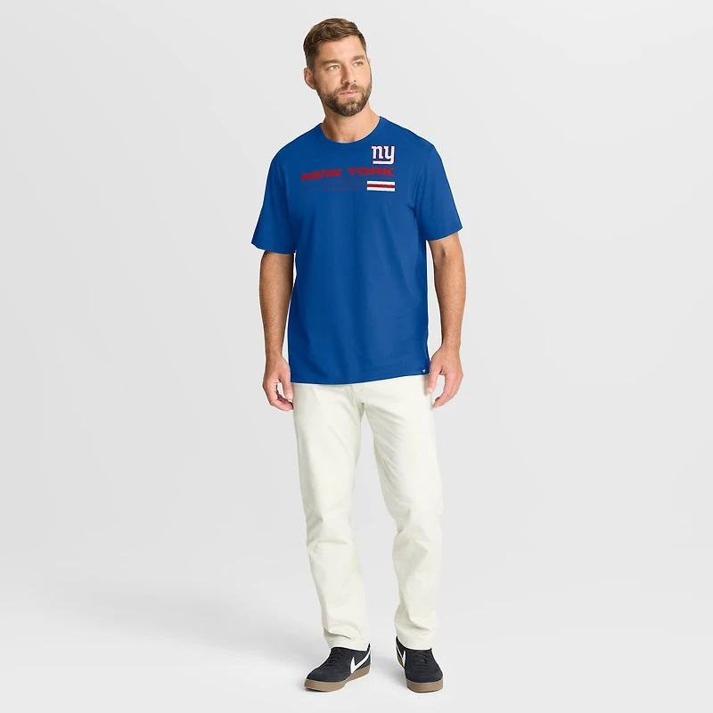 T-shirt Fanatics Royal pour homme, motif Chop Block Legacy des New York Giants