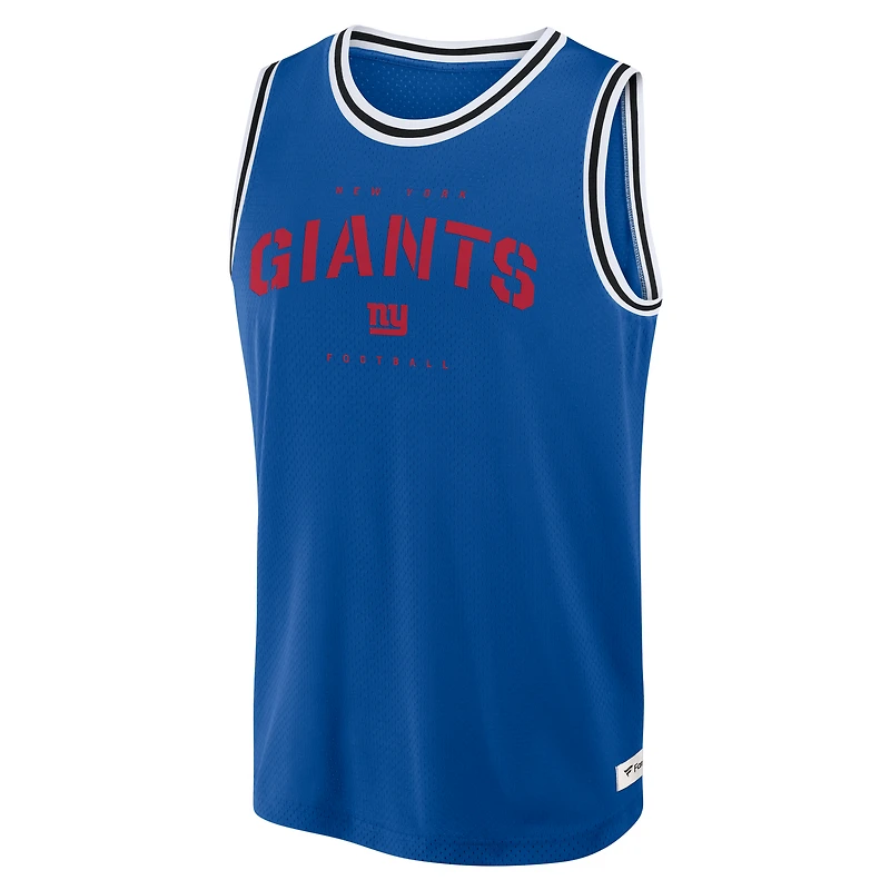 Débardeur Fanatics Royal New York Giants Elements Future Ground pour homme