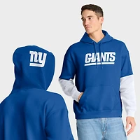 Sweat à capuche Fanatics Royal New York Giants pour homme