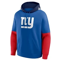 Men's Fanatics Royal New York Giants Helmet Retro Pullover Hoodie