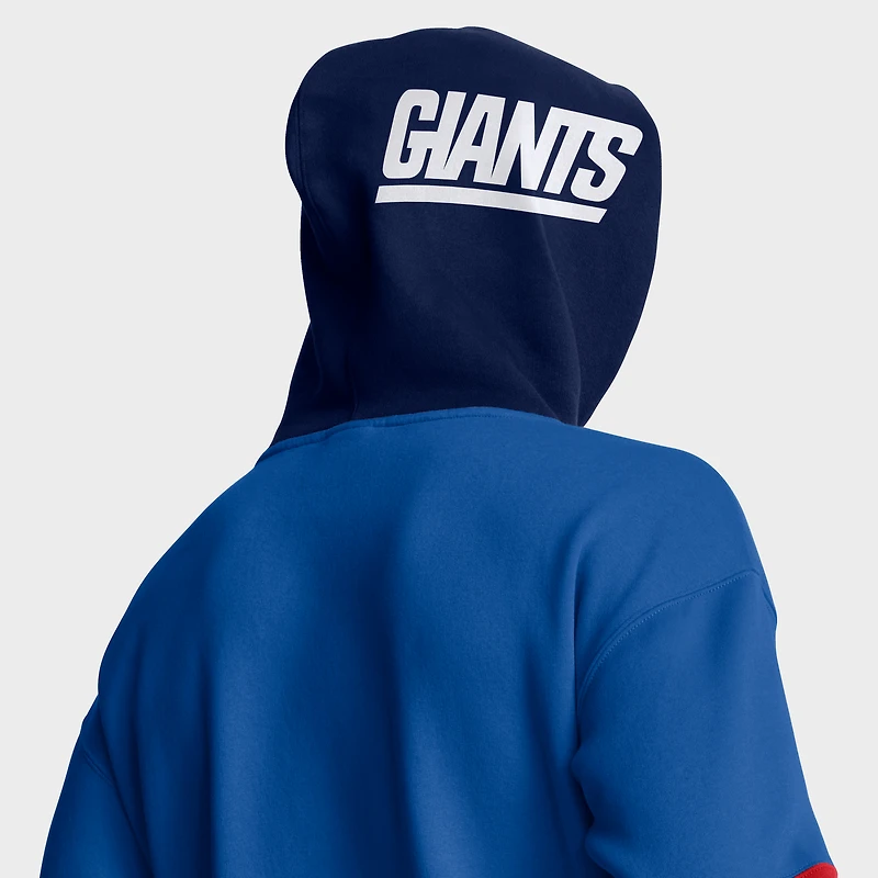 Sweat à capuche rétro Fanatics Royal New York Giants pour homme
