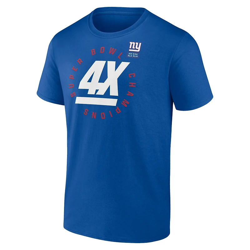 T-shirt Offensive Drive Fanatics Royal New York Giants pour hommes