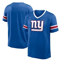 T-shirt col V Hashmark Premium Fanatics Royal New York Giants pour homme