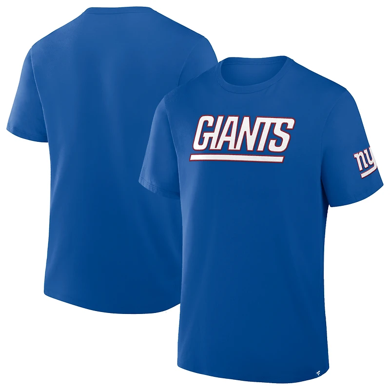 T-shirt Fanatics Royal pour homme des New York Giants, Option Route Legacy