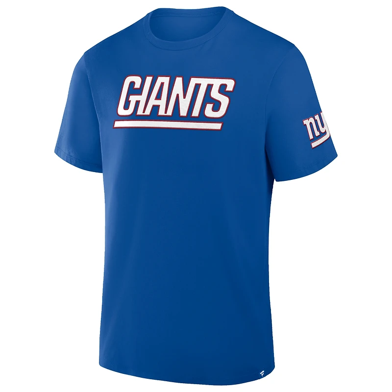 T-shirt Fanatics Royal pour homme des New York Giants, Option Route Legacy