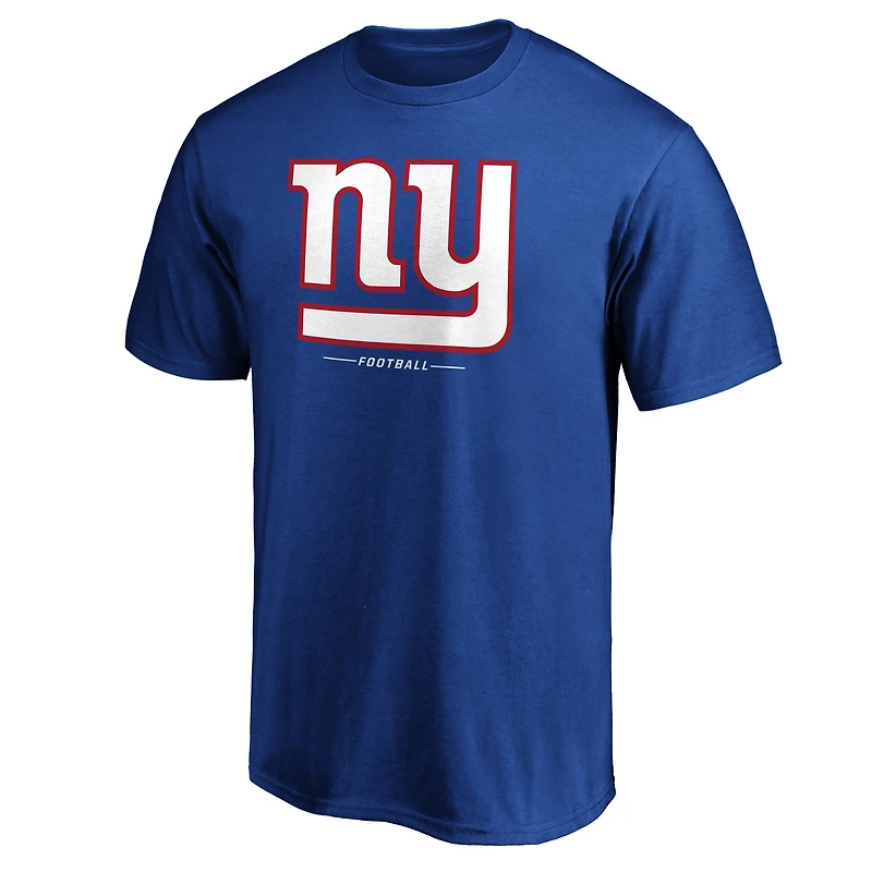 T-shirt avec logo Fanatics Royal New York Giants Team Lockup pour hommes