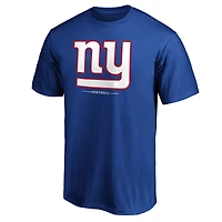 T-shirt avec logo Fanatics Royal New York Giants Team Lockup pour hommes