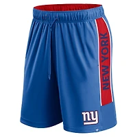 Short Fanatics Royal New York Giants Win The Match pour hommes