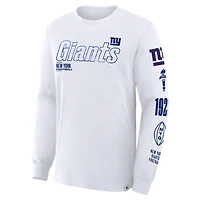 Men's Fanatics White New York Giants Legacy Long Sleeve T-Shirt