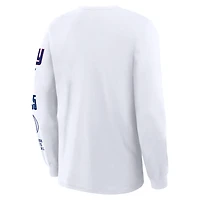 Men's Fanatics White New York Giants Legacy Long Sleeve T-Shirt