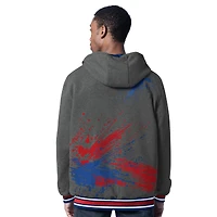 Men's G-III Sports by Carl Banks Royal/Charcoal New York Giants Dual Threat Reversable Full-Zip Hooded Jacket