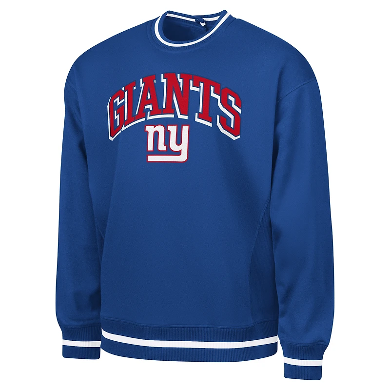 Sweat-shirt en polaire Adaptive Blocker G-III Sports by Carl Banks Royal pour homme des New York Giants