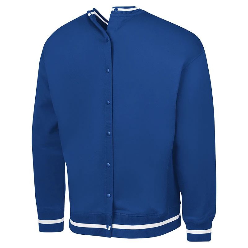 Sweat-shirt en polaire Adaptive Blocker G-III Sports by Carl Banks Royal pour homme des New York Giants