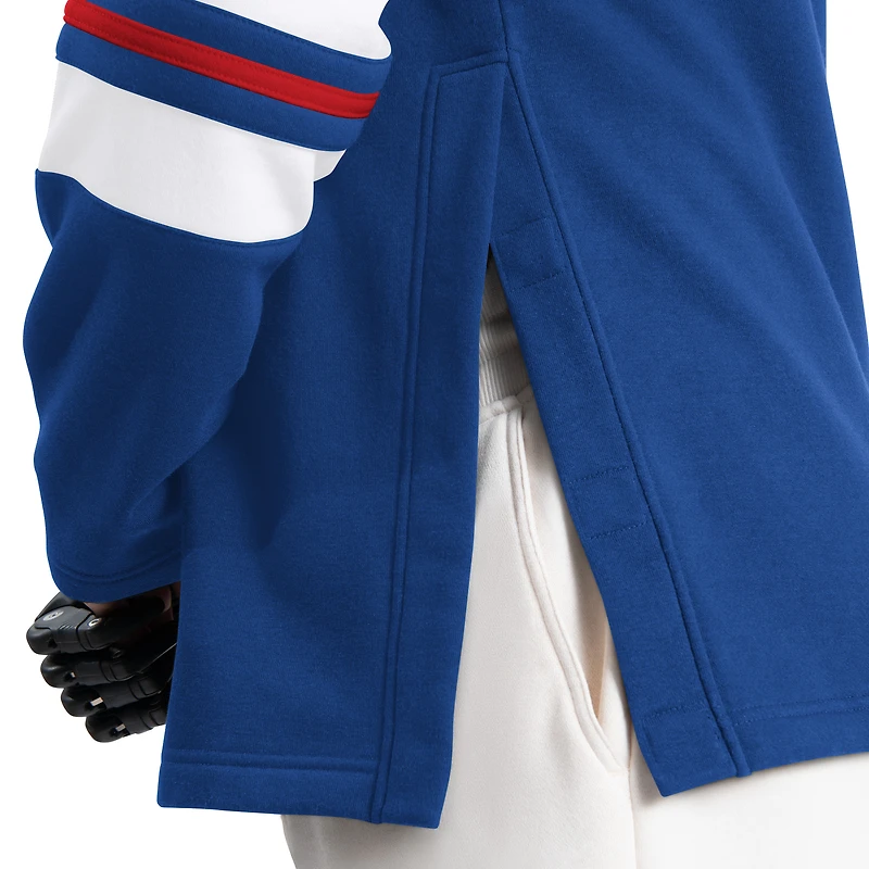 Men's G-III Sports by Carl Banks Royal New York Giants Adaptive Lord Stanley Crewneck Sweatshirt