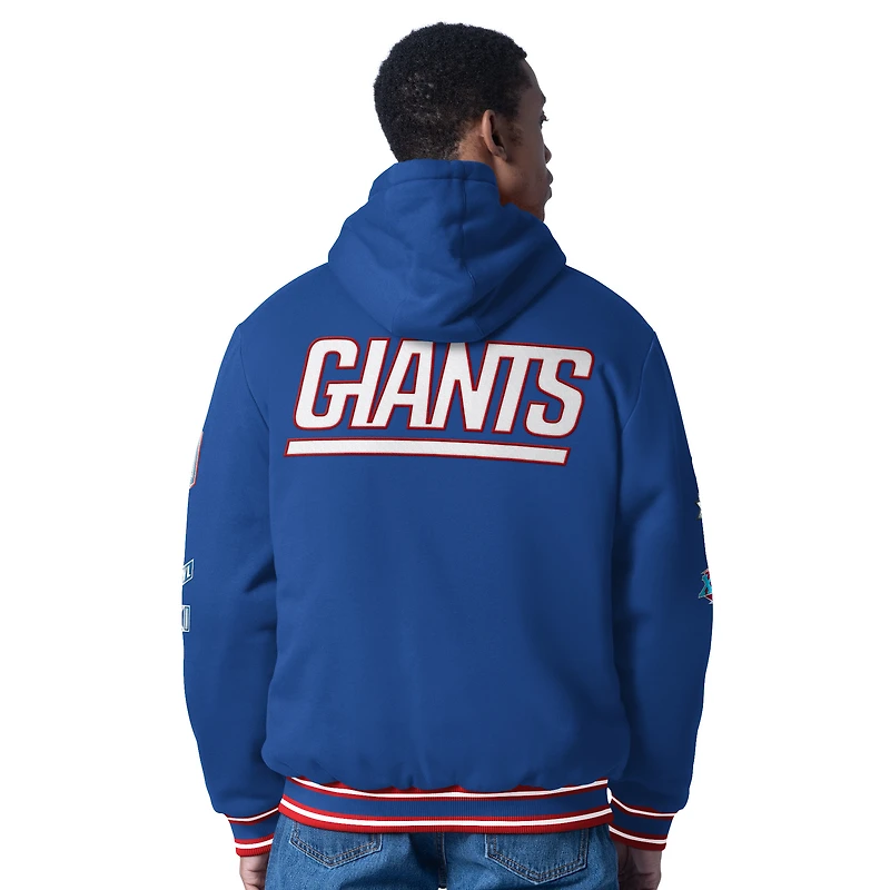 Veste à capuche zippée commémorative G-III Sports by Carl Banks Royal New York Giants pour homme